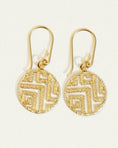 Load image into Gallery viewer, Elegant Geometric Gold Drop Earrings
