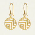 Load image into Gallery viewer, Elegant Geometric Gold Drop Earrings
