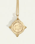 Load image into Gallery viewer, Timeless Elegance: Gold Circle Pendant Necklace
