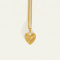 Load image into Gallery viewer, Gold Heart Pendant with 0.01 CT Round Lab Grown Diamond
