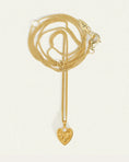 Load image into Gallery viewer, Gold Heart Pendant with 0.01 CT Round Lab Grown Diamond
