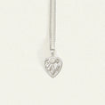 Load image into Gallery viewer, 0.1 CT Round Lab-Grown Diamond Filigree Heart Necklace
