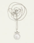 Load image into Gallery viewer, Elegant Round Pendant Necklace in Sterling Silver
