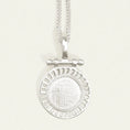 Load image into Gallery viewer, Elegant Round Pendant Necklace in Sterling Silver
