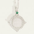 Load image into Gallery viewer, Radiant 0.01 CT Emerald Lab-Grown Diamond Pendant Necklace
