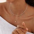 Load image into Gallery viewer, Elegant 2 TCW Round Lab-Grown Diamond Tennis Necklace
