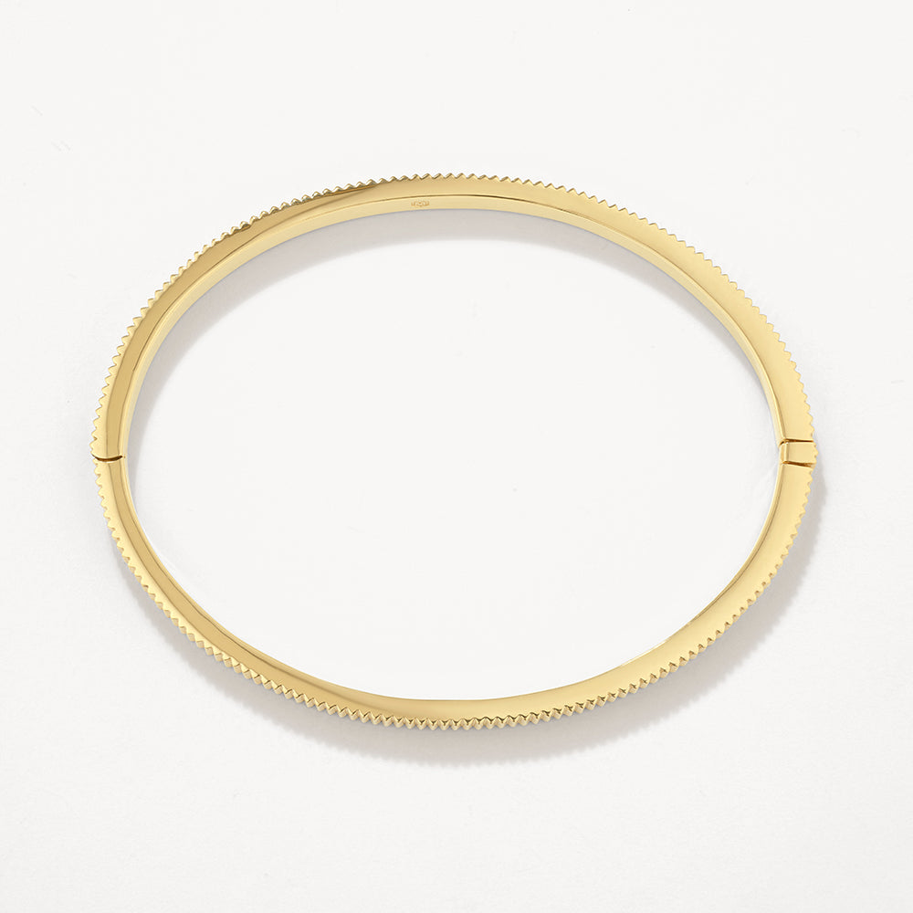 Line Textured Bangle Bracelet