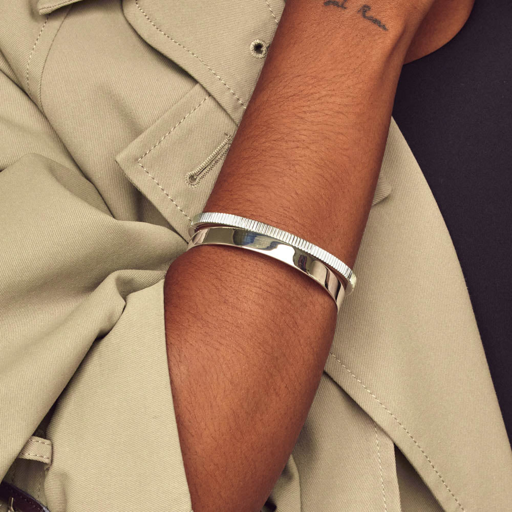 Line Textured Bangle Bracelets 5