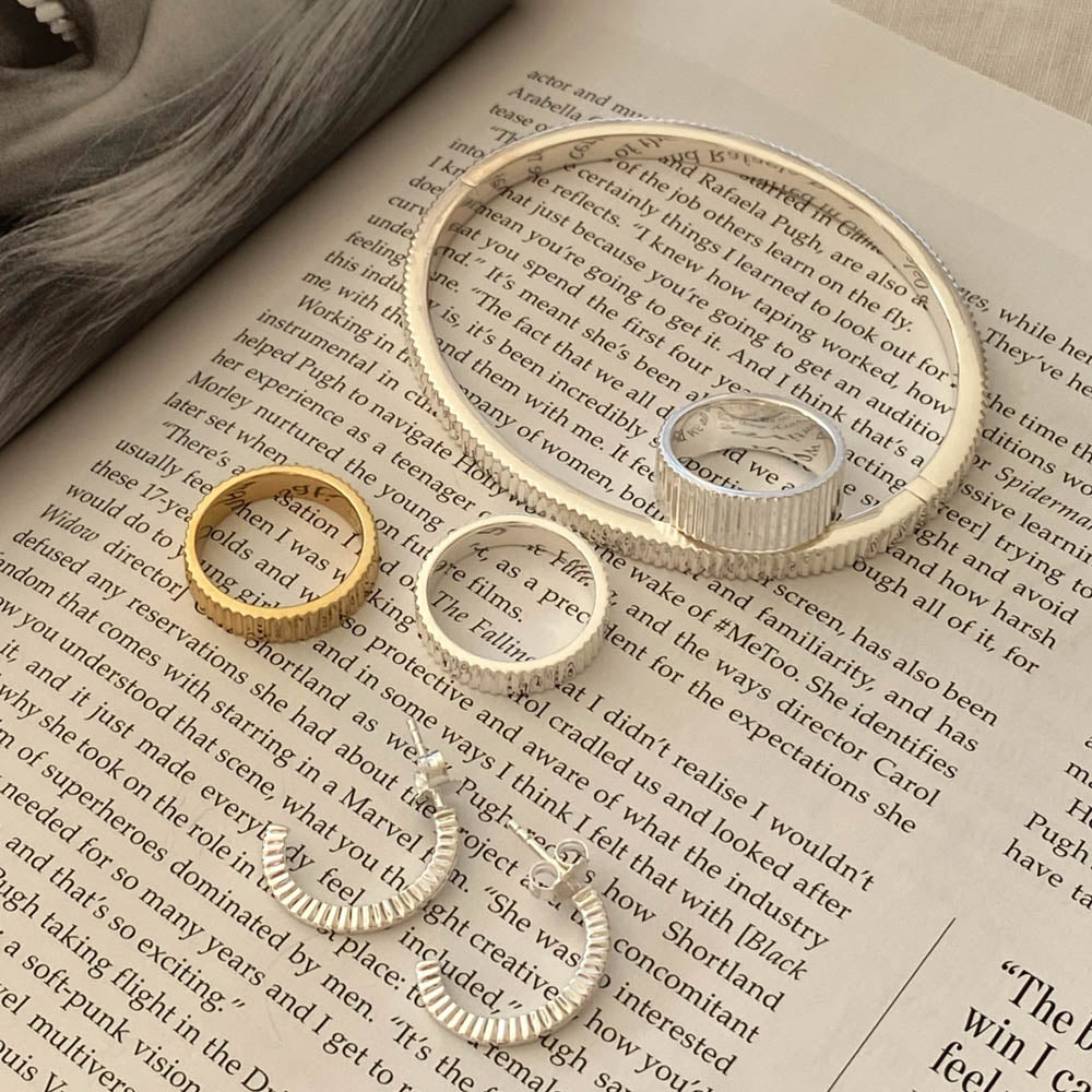 Line Textured Bangle Bracelets 11