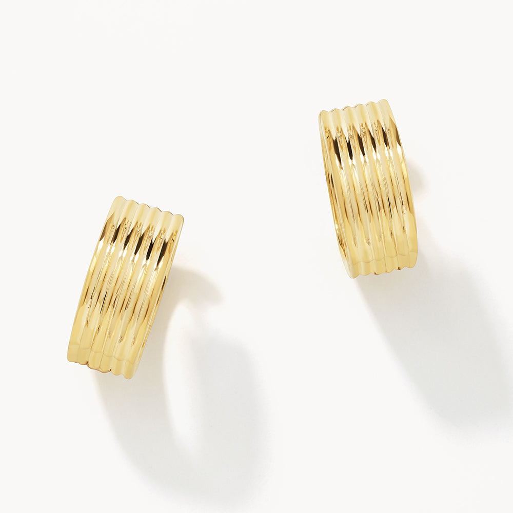 Textured Hoop Earrings 7