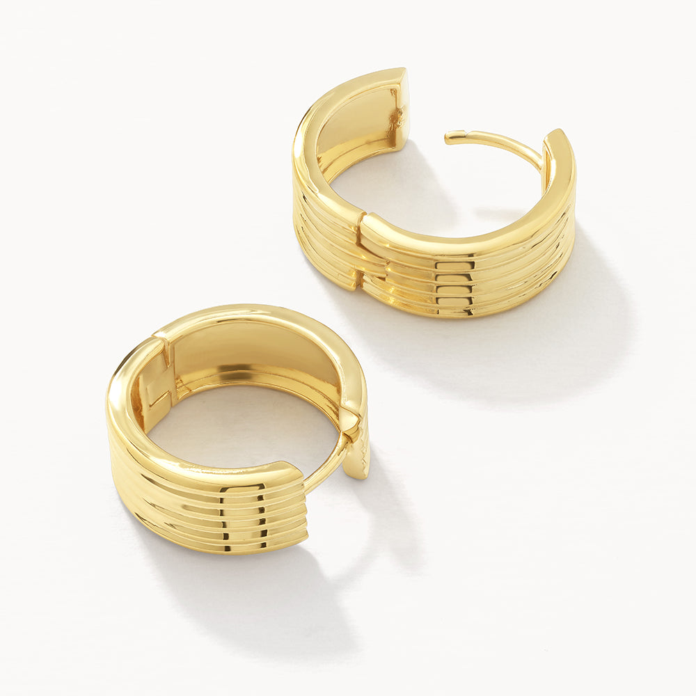 Textured Hoop Earrings 5