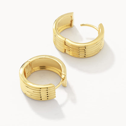 Textured Hoop Earrings 5