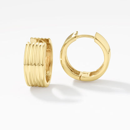 Textured Hoop Earrings 1