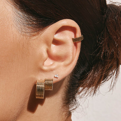 Textured Hoop Earrings 9