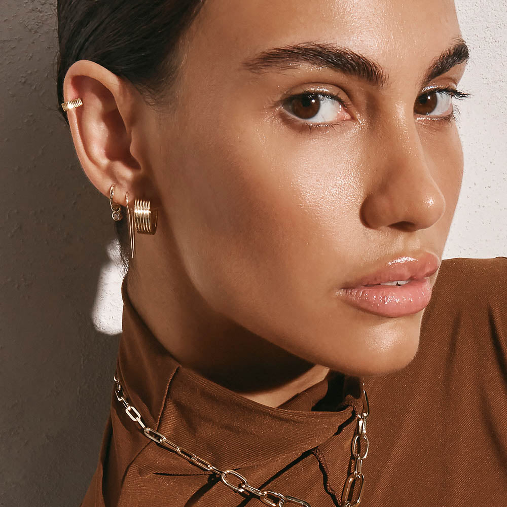 Textured Hoop Earrings 8