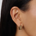 Load image into Gallery viewer, Textured U Shape Huggie Earrings 4
