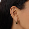 Load image into Gallery viewer, Textured U Shape Huggie Earrings 9
