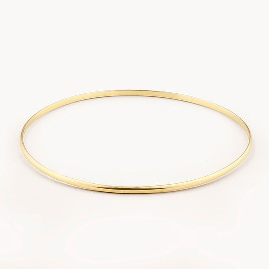 Sleek Gold Minimalist Bangle Bracelet