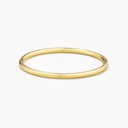 Elegant Slim Gold Stacking Wedding Band 1