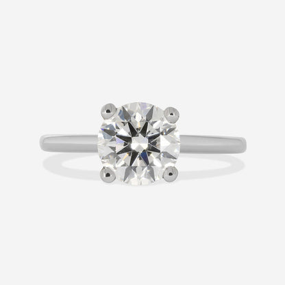 Hidden Halo-1.5 CT Round Lab Grown Diamond Engagement Ring
