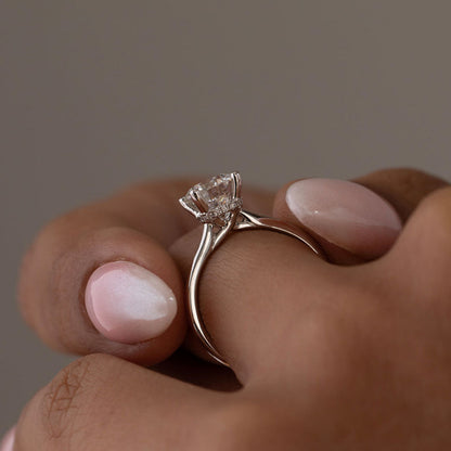 Hidden Halo-1.5 CT Round Lab Grown Diamond Engagement Ring