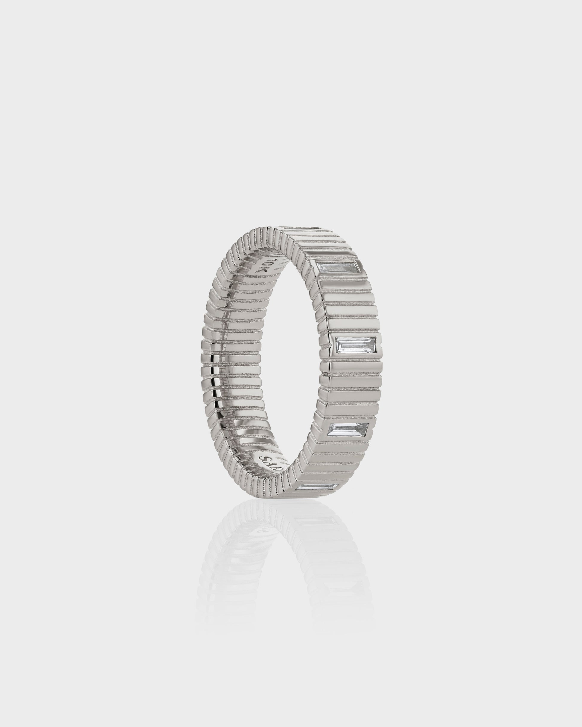 Eternal Elegance: Baguette Lab Grown Diamond Wedding Band 3