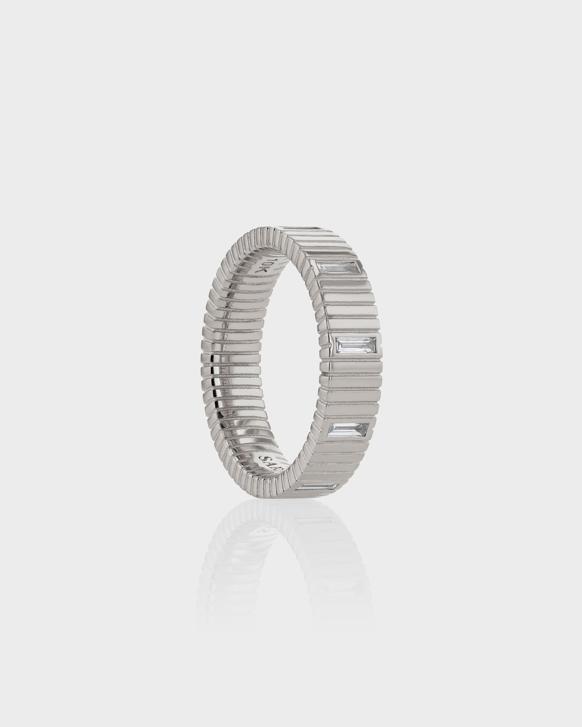 Eternal Elegance: Baguette Lab Grown Diamond Wedding Band