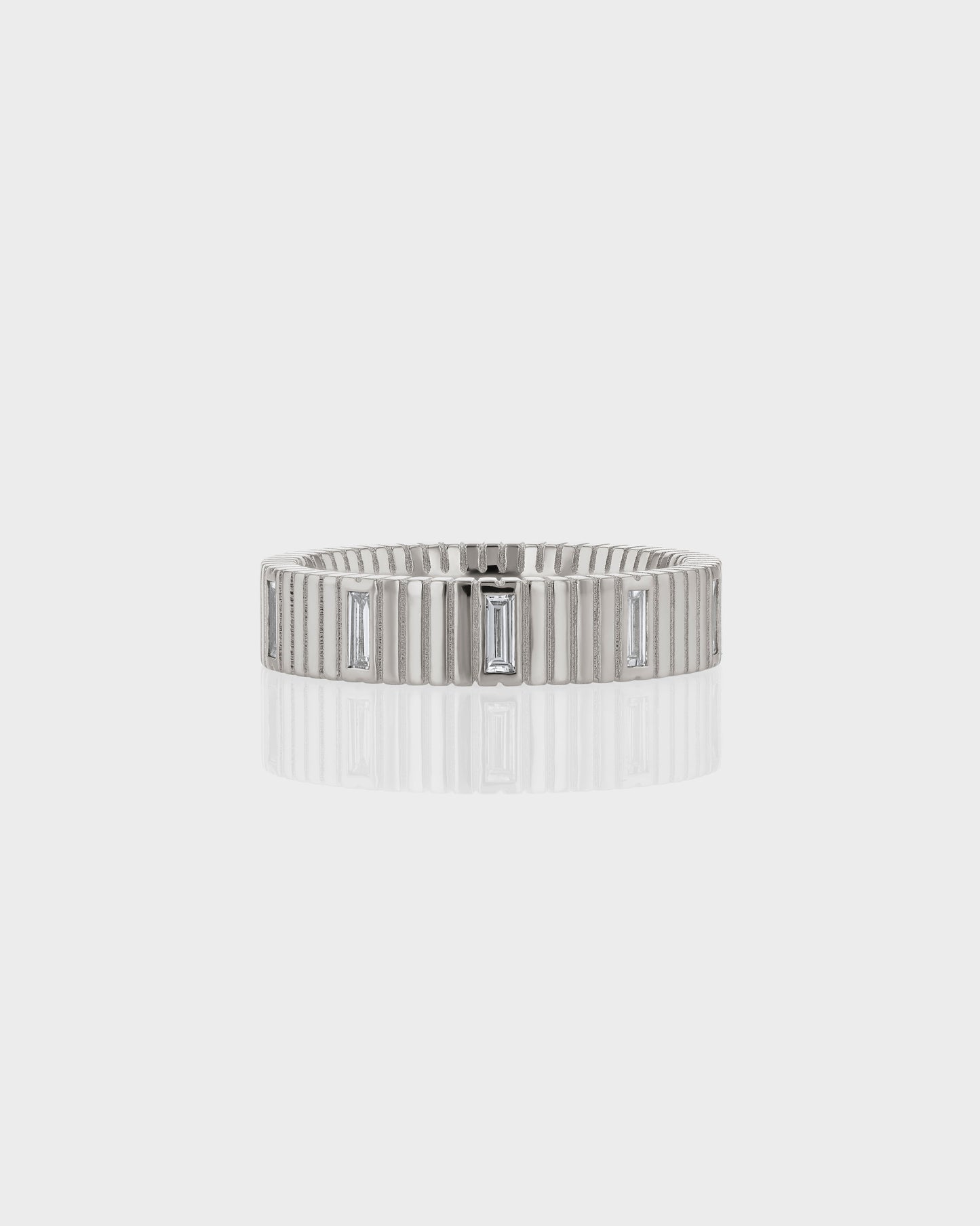 Eternal Elegance: Baguette Lab Grown Diamond Wedding Band 1