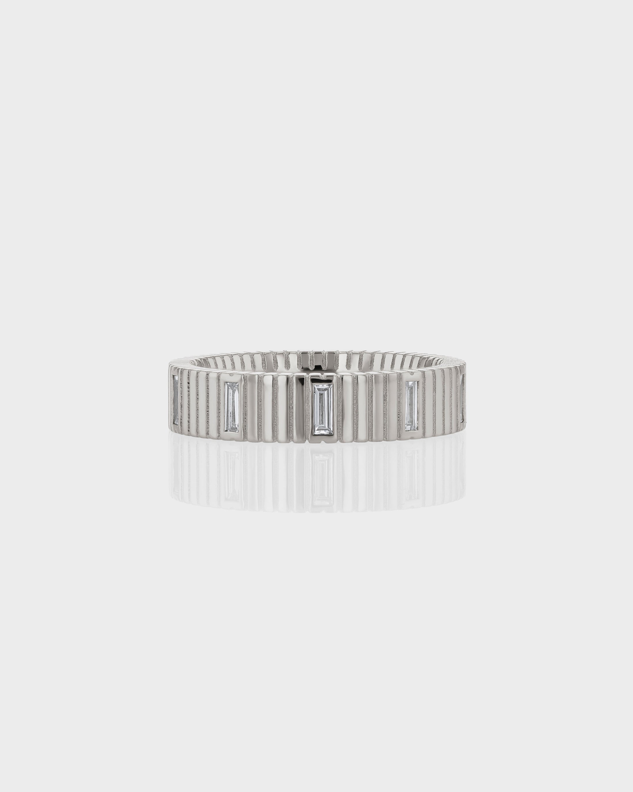 Eternal Elegance: Baguette Lab Grown Diamond Wedding Band