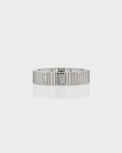 Eternal Elegance: Baguette Lab Grown Diamond Wedding Band 1