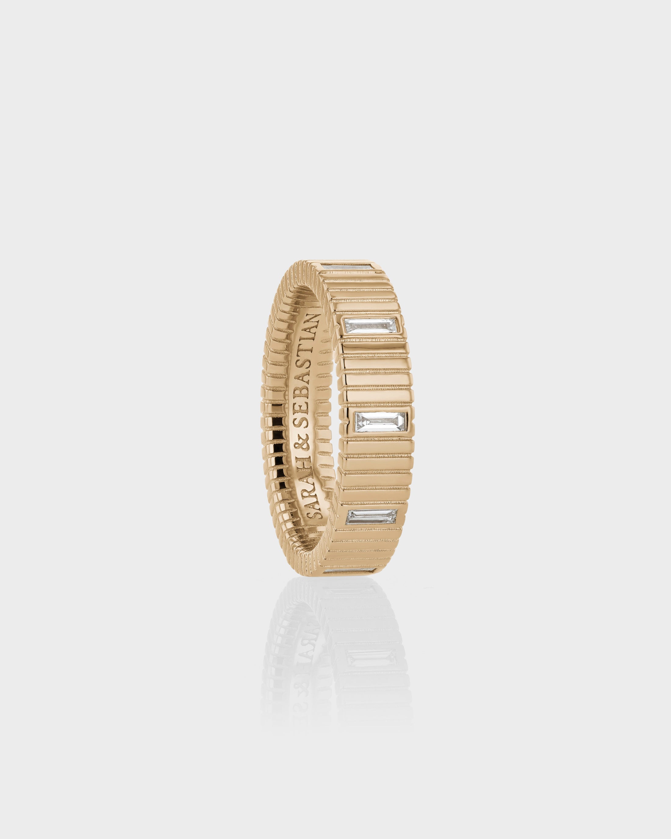 Elegant 0.10 TCW Baguette Lab-Grown Diamond Wedding Band