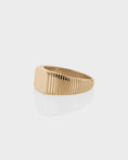 Load image into Gallery viewer, Boldly Elegant Ribbed Signet Ring
