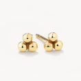 Load image into Gallery viewer, Triple Ball Stud Earrings
