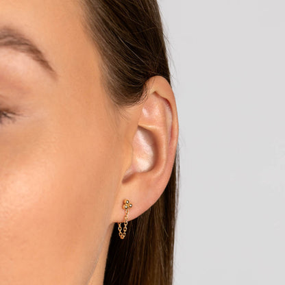 Triple Ball Stud Earrings 11