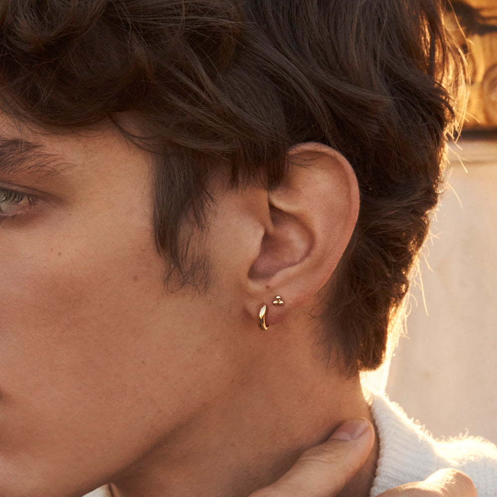 Triple Ball Stud Earrings 9