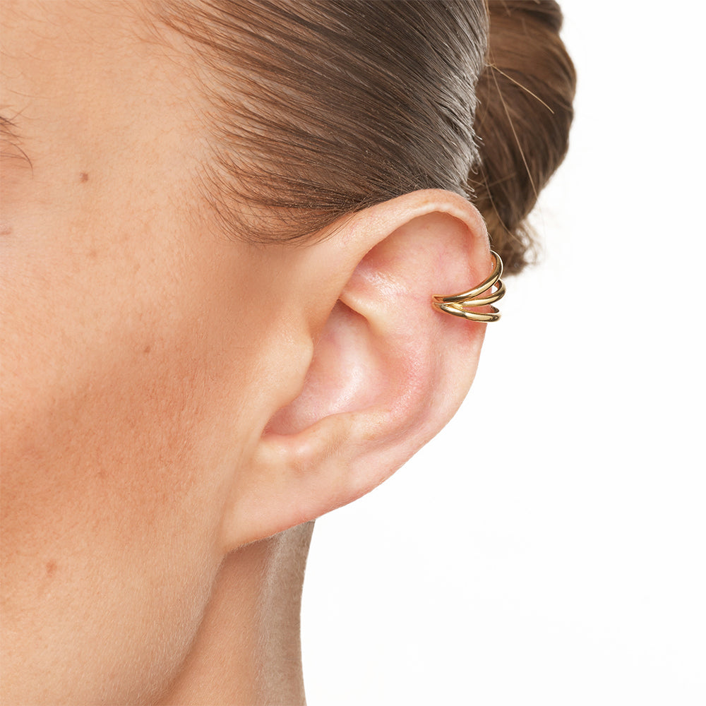 Triple Band Single Ear Cuff Earrings