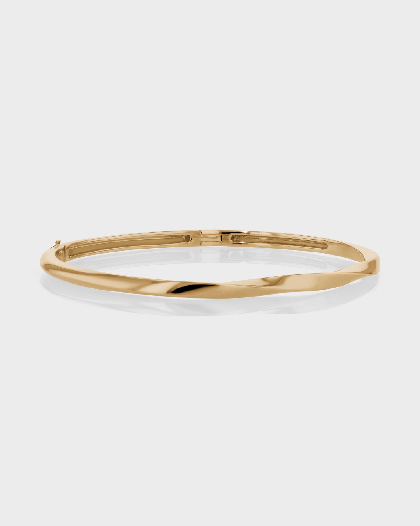 Golden Twisted Elegance Bangle Bracelet 4