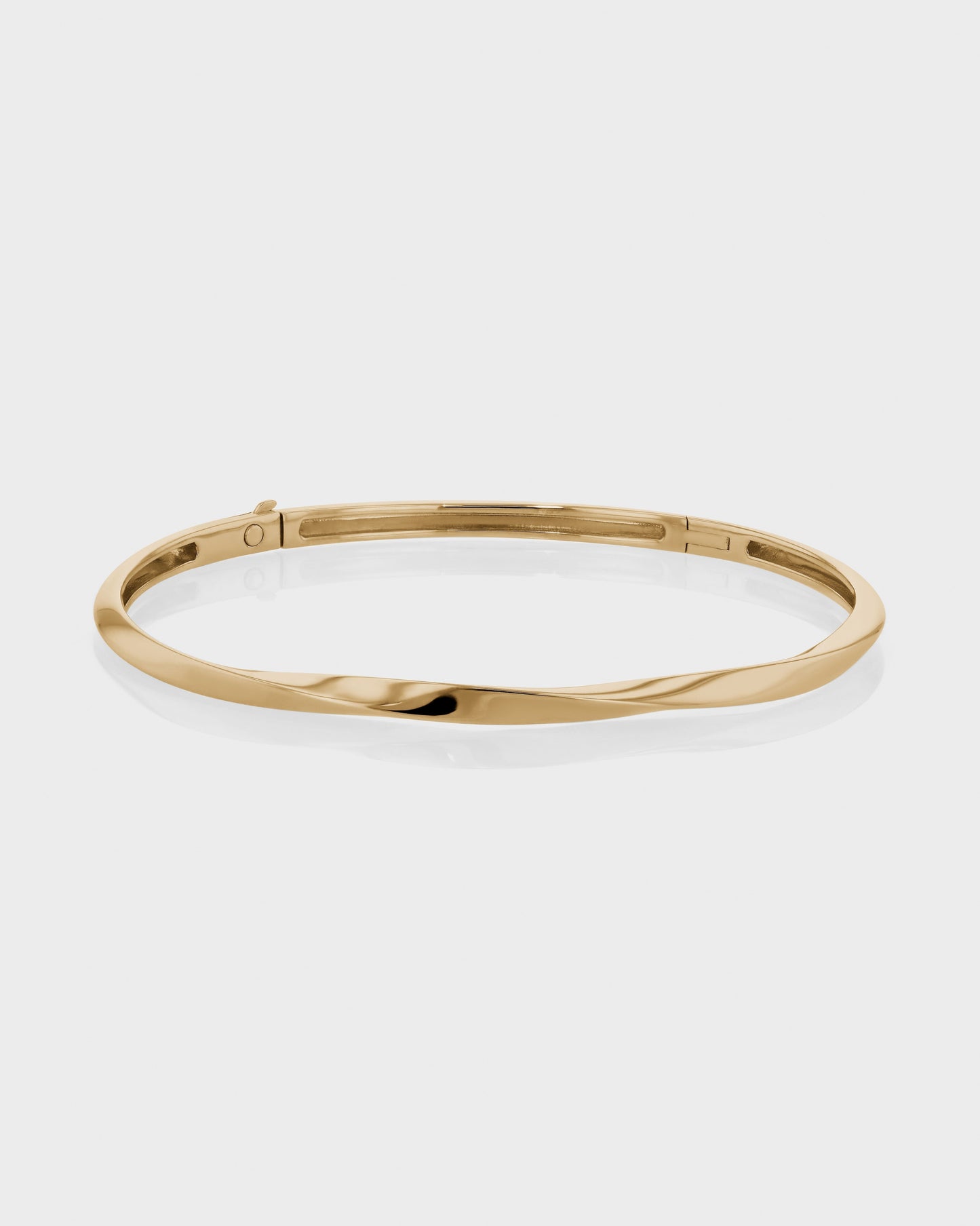 Golden Twisted Elegance Bangle Bracelet 5