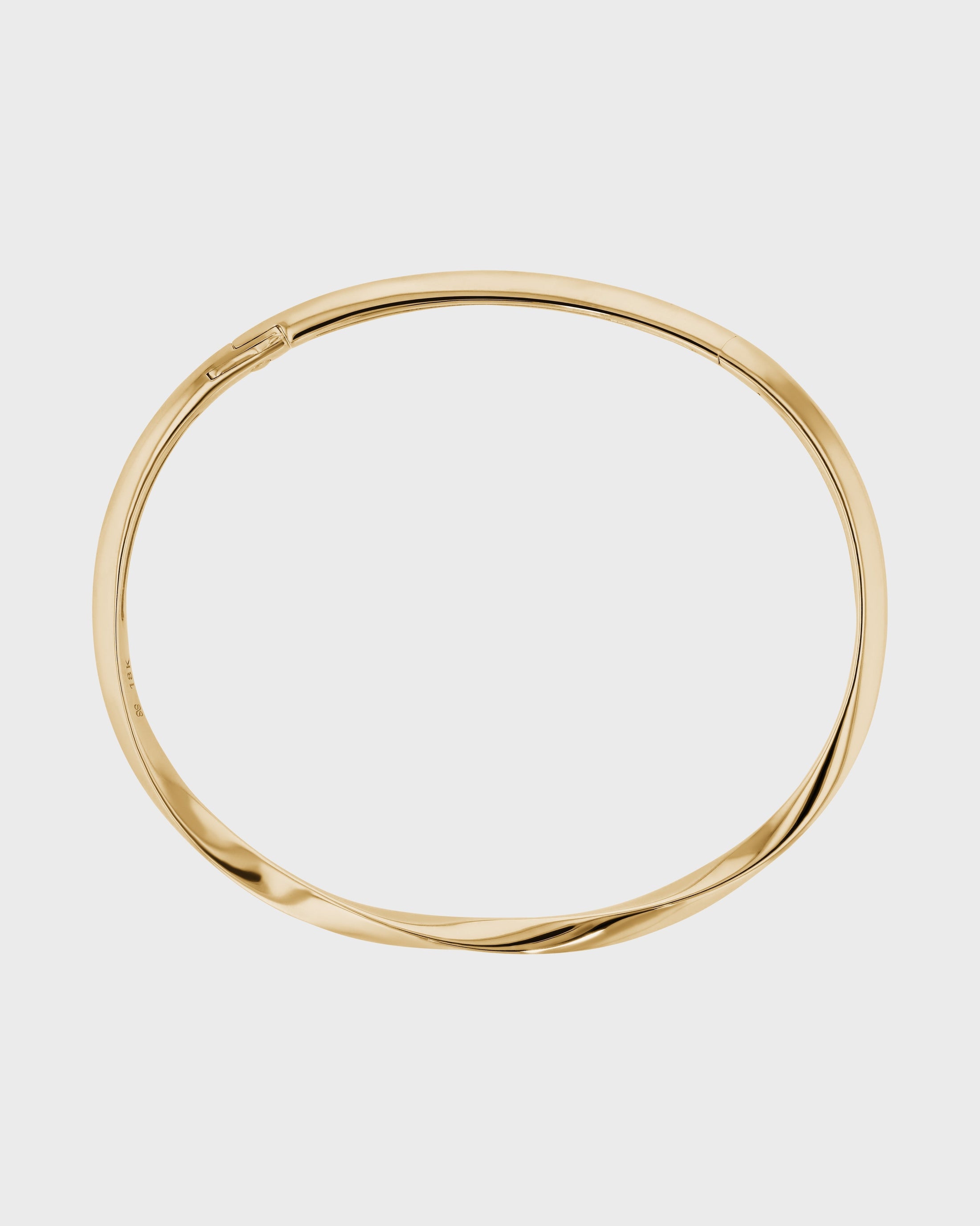 Golden Twisted Elegance Bangle Bracelet