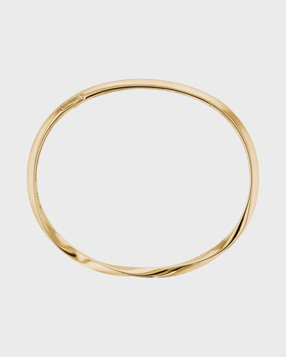 Golden Twisted Elegance Bangle Bracelet 6