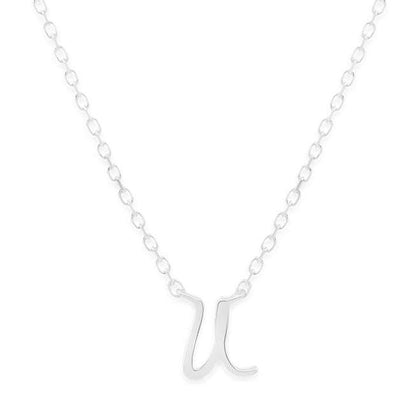 Simple Love Letter Initial Necklace 25