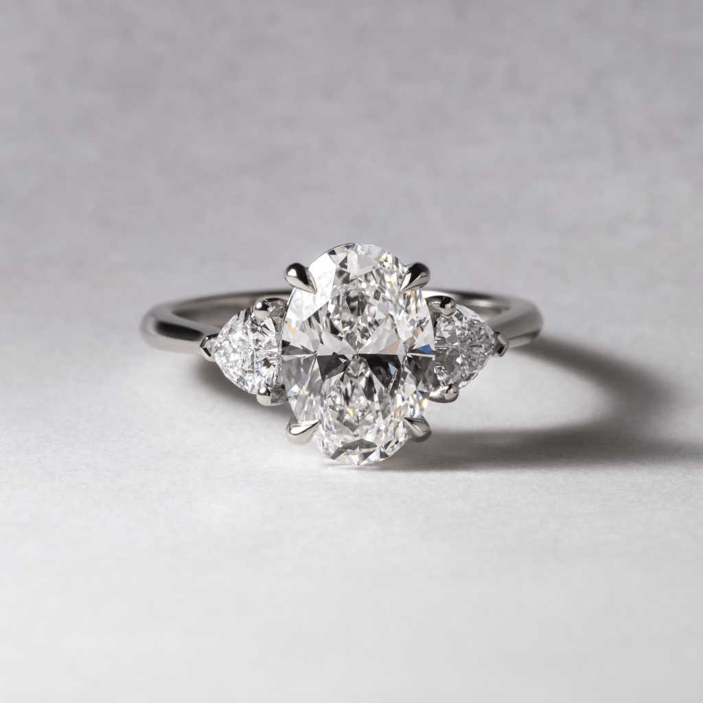 Solitaire-Oval Lab Grown Diamond Engagement Ring