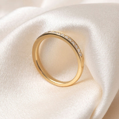 Curved- 0.25 CT Marquise Lab Grown Diamond Wedding Band
