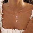 Load image into Gallery viewer, Virgo Charm Necklace with 0.1 TCW Round Lab-Grown Diamonds
