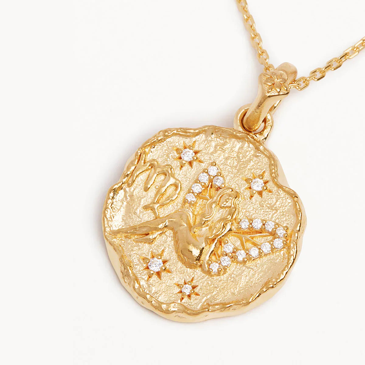 Golden Botanical 0.05 Carat Round Lab Grown Diamond Necklace 21