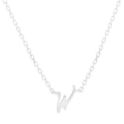 Simple Love Letter Initial Necklace 27