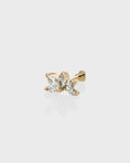 Load image into Gallery viewer, 0.05 TCW Marquise Lab Grown Diamond  Half Curve Sud Earring
