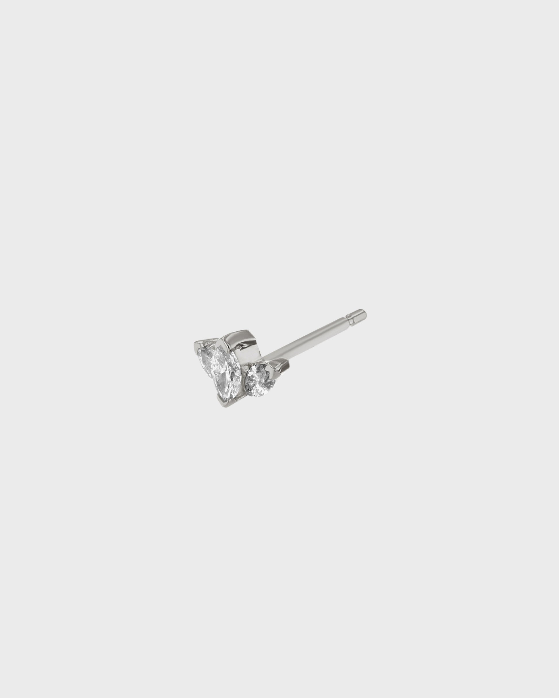0.03 TCW Marquise Lab Grown Diamond Stud Earrings - Timeless Elegance 5