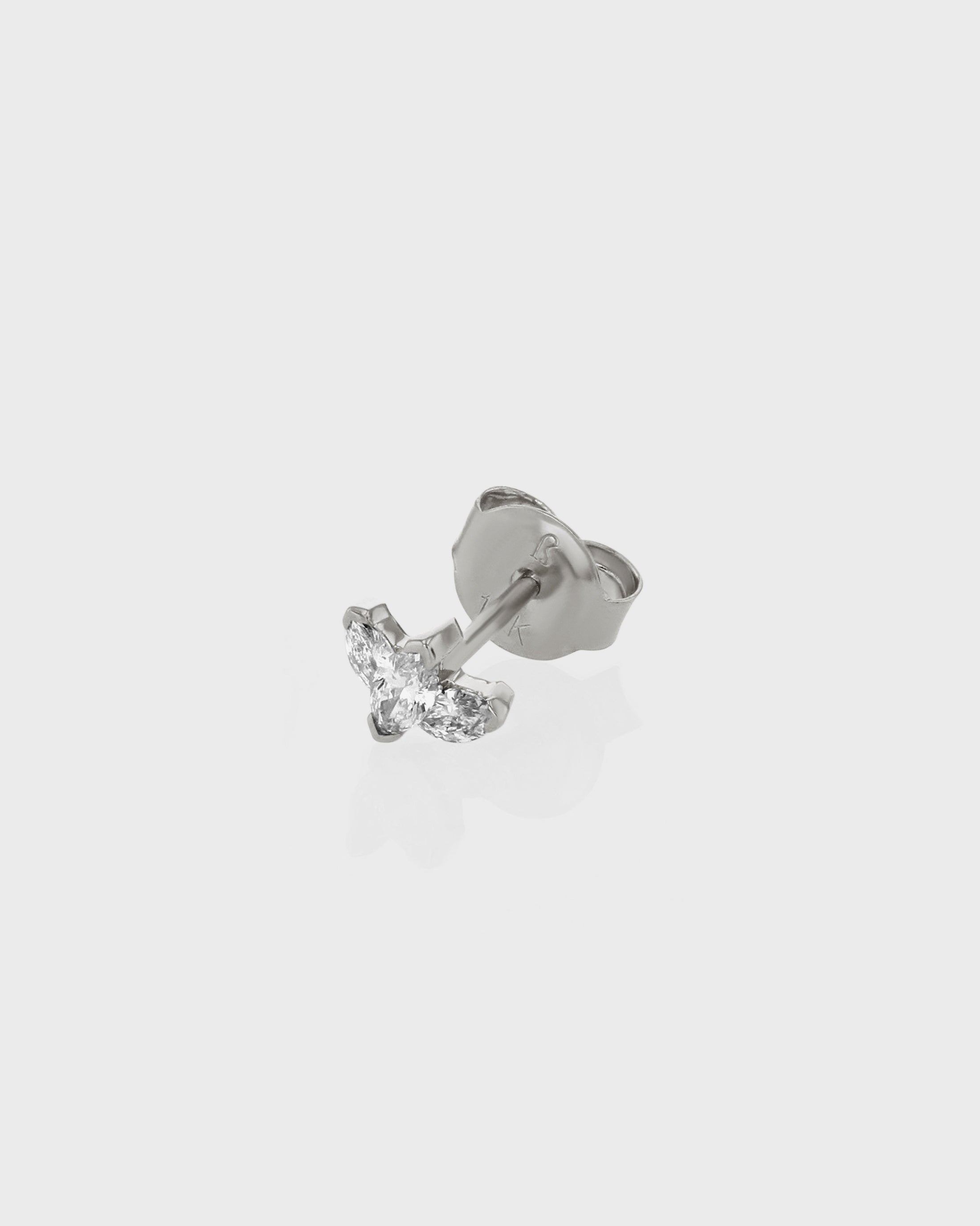 0.03 TCW Marquise Lab Grown Diamond Stud Earrings - Timeless Elegance