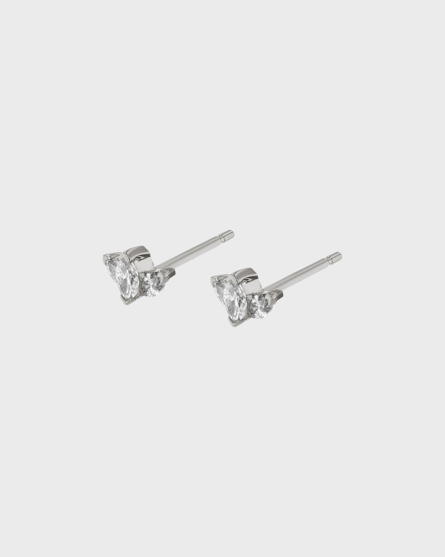 0.03 TCW Marquise Lab Grown Diamond Stud Earrings - Timeless Elegance 1